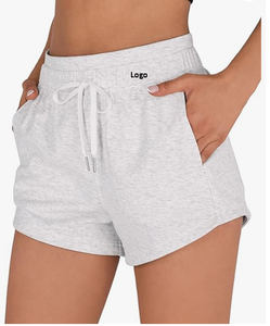 กางเกงขาสั้นเอวสูงผ้าฝ้ายสำหรับผู้หญิงรุ่นใหม่ ระบายอากาศได้ดี เหมาะสำหรับออกกำลังกาย ฟิตเนส และสวมใส่ลำลองในช่วงฤดูร้อน - Product Image 2
