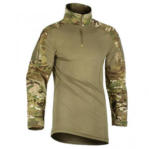 T-shirt tactique à manches longues pour hommes des forces spéciales, camouflage, polyester, séchage rapide, manches courtes, été, extérieur, vert - Product Image 3