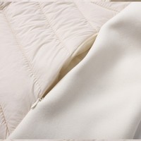Veste matelassée légère imperméable pour femme, col montant, 100 % polyester, pour l'automne/hiver, idéale pour les trajets quotidiens