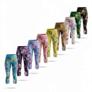 Legging Capri de Sport Extensible pour Fitness et Course à Pied, avec Effet Ventre Plat, Imprimé Personnalisé, Tendance et Stylé, Pantalon de Compression - Product Image 1