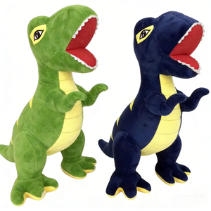 Peluche de Tiranosaurio Rex Personalizado, Juguete de Peluche de Dinosaurio con Vientre Amarillo, Regalo de Peluche de Tiranosaurio Rex de Dibujos Animados - Product Image 1