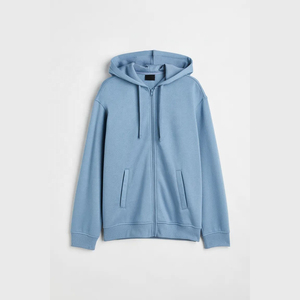 High Quality 2023 New Style Luxury 400gsm Heavyweight 100% Cotton <b>Thick</b> <b>Fleece</b> Custom Wholesale Blank Men Warm Zipper Hoodies - Product Image 1