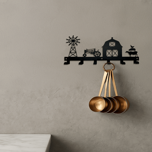 Heavy Duty Wall Mounted Storage Rack <b>Hooks</b> Sturdy Metal <b>Shelves</b> for Entryway Kitchen Organization Wall <b>Hooks</b> Coat Racks-Hangi - Product Image 4