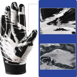 Gants de football américain personnalisés de haute qualité, adhérence collante, pour adultes et jeunes, vêtements de sport, gants d'entraînement - Product Image 6