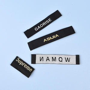 Etiquetas de Tela Tejida Personalizadas, Lavables, Forma Rectangular con un Lado Plegado y Borde Cortado con Láser para Camisas, Jeans y Zapatos - Product Image 6