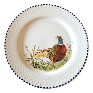 Plateau en métal émaillé, magnifiquement artisanal, tendance, pour la décoration de la maison, avec des motifs d'oiseaux et d'arbres imprimés, design Art Déco - Product Image 3