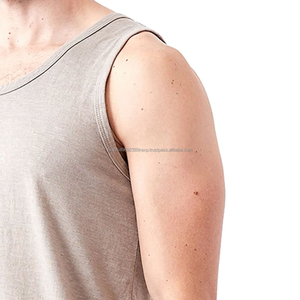 Débardeur de sport pour homme de qualité supérieure, personnalisé, OEM, pour la course à pied, le fitness, avec motif graphique, 100% coton, unisexe - Product Image 4