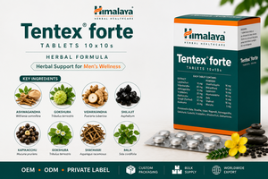 Comprimés à base de plantes Himalaya Tentex Forte, complément naturel sauvage pour la force et la vitalité, en flacon, export Inde - Product Image 2