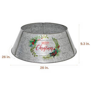 Collier d'arbre en fer de haute qualité pour la décoration de Noël Collier d'arbre en fer de haute qualité avec joyeux Noël imprimé - Product Image 5