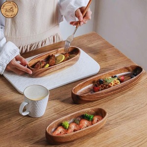Tazón de madera artesanal para servir en la cocina del hogar, con acabado de madera natural duradero, perfecto para servir frutas frescas y ensaladas. - Product Image 1