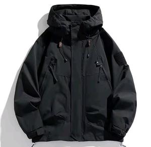 Chaquetas con capucha de moda para hombre y mujer, chaquetas casuales con cremallera para primavera y otoño, chaquetas deportivas unisex para exteriores. - Product Image 1
