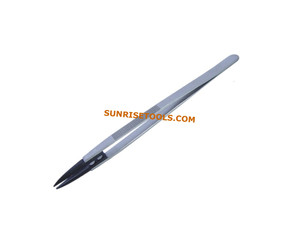 SUNTOOLS/STIPL 5" Durable Plastic Tweezer Non-magnetic Non-conductive Acid Resistant <b>Glue</b> Resistant <b>Model</b> 613TP Punjab Jewelry - Product Image 2