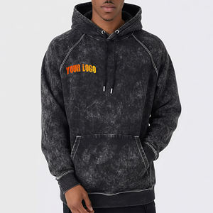 Sweat-shirt d'hiver pour homme de qualité supérieure, style streetwear vintage, en molleton délavé, coupe oversize à épaules tombantes, épais, personnalisé, effet délavé à l'acide, brodé - Product Image 1