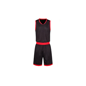 Conjunto de Camiseta de Baloncesto Negra y Roja, Transpirable, de Secado Rápido, Talla Grande, Poliéster, Ropa Deportiva para Todas las Temporadas - Product Image 3