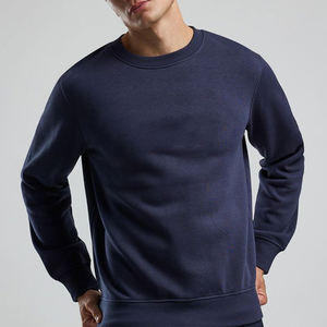 เสื้อสเวตเชิ้ตคอกลมโอเวอร์ไซส์ผ้าคอตตอนหนานุ่ม พิมพ์ลายตามสั่ง OEM สำหรับผู้ชาย เสื้อฮู้ดลำลองสไตล์สตรีทสปอร์ตสำหรับผู้ชาย - Product Image 2