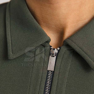 Chemises polo zippées pour hommes, légères, à séchage rapide, en stock, super qualité, vente flash. - Product Image 3
