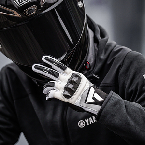 Gants de moto en cuir de protection externe, nouvelle conception professionnelle, pour hommes et femmes, pour la course à moto - Product Image 6