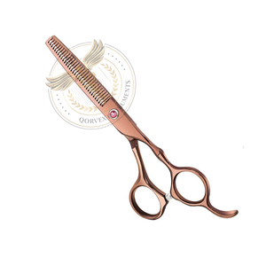 Ciseaux à effiler professionnels en acier inoxydable de haute qualité avec lames affûtées et durables, fournitures de salon de coiffure personnalisables - Product Image 3