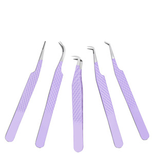 Juego de Pinzas para Pestañas de Acero Inoxidable con Logotipo Personalizado, Juego de Pinzas para Pestañas con Punta Puntiaguda - Product Image 2