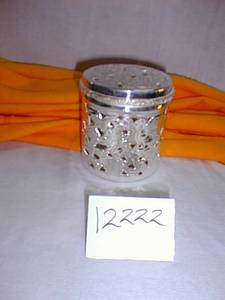 Mukhbikra plaqué argent / Article décoratif plaqué argent / Décoration traditionnelle plaquée argent / Mukhbikra antique plaquée argent - Product Image 4