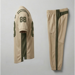 Personalized Full Set Sublimated American Football Uniforms Custom Logo Pattern American Football Gear for <b>Schools</b> - Product Image 4