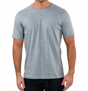 เสื้อยืดแขนสั้นลำลองผู้ชาย สตรีทแวร์ สกรีนโลโก้ได้ ระบายอากาศดี เป็นมิตรกับสิ่งแวดล้อม แห้งเร็ว พิมพ์ลายซิลค์สกรีน ผ้าฝ้าย 100% - Product Image 4