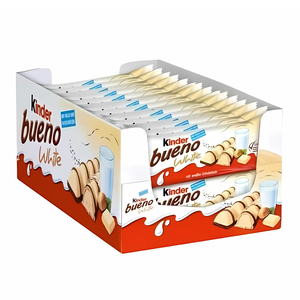 Barre chocolatée Kinderr Bueno au chocolat blanc 43g, gaufrette croustillante et crème au lait, qualité importée, vente en gros, prix usine, produit phare en Europe - Product Image 1
