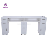 Tables à ongles modernes en contreplaqué MDF, écologiques, durables, de haute qualité, de couleur personnalisée, fabriquées au Vietnam pour les salons de manucure