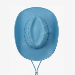 Chapeau en cuir de cow-boy, nouveau chapeau tendance pour femmes, couleur de cuir personnalisée, chapeaux de cow-boy pour les sports d'hiver, les voyages, les fêtes et la pêche - Product Image 4