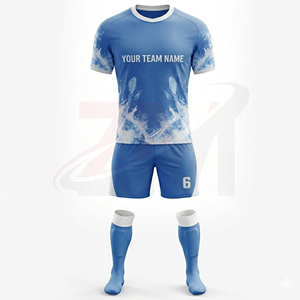 Uniforme de Fútbol para Club, Conjunto de Camiseta y Pantalones Cortos, Ropa Deportiva, Absorbe la Humedad, Personalizable - Product Image 2