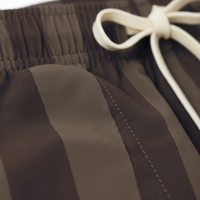 Pantalones Cortos de Lino/Algodón para Hombre, Estilo Oxford, Cintura Media, Sólidos, Casuales, Transpirables, para Vacaciones de Verano, Playa, Cintura Elástica Alta