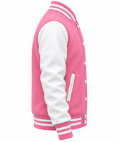 Veste de baseball varsity en laine pour homme avec logo personnalisé et manches en cuir PU pour équipes et marques – vestes varsity confortables pour homme