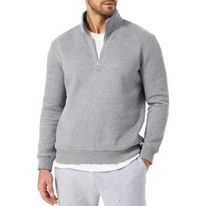 Pull à col montant zippé pour homme personnalisé, sweat-shirt en polaire léger à manches longues pour l'extérieur - Product Image 3