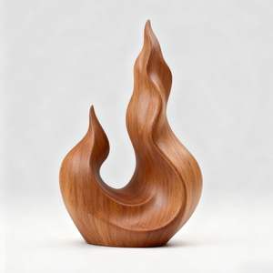 Escultura Artística de Madera para Decoración de Sala de Estar - Product Image 3