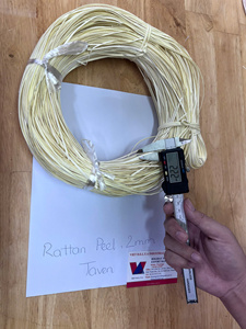 Softened Unbleached Softened Rattan <b>Ribbon</b> Cane Peel 2mm 2.5mm Width Rattan Outer Skin for Furniture Material Large Quantity - Product Image 5