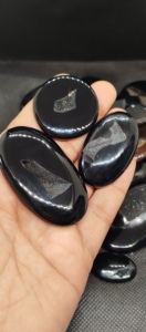 Wholesale Black <b>Onyx</b> Druzy Natural Black <b>Onyx</b> Healing Crystal Black <b>Onyx</b> Druzy Cabochon Loose Gemstone for Jewellery Making - Product Image 4