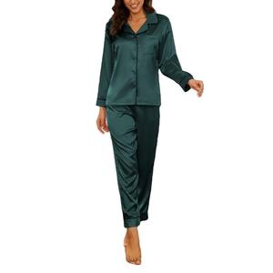 Conjunto de Pijamas Térmicos de Algodón Premium para Mujer, Satén de Seda, Velour, Nueva Moda, Ropa de Dormir, Manga Larga, Ajuste Cómodo - Product Image 4