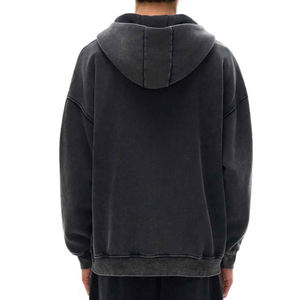 Sudadera con Capucha OEM, Lavada al Ácido, Estilo Vintage, Efecto Desgastado por el Sol, Personalizable con Impresión, Sudadera de Algodón Grueso para Hombre - Product Image 5