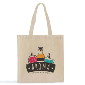 Bolsa de Tela de Algodón Natural Estampada sin Refuerzo, Reutilizable para Compras, con Logotipo Personalizado, Regalo Promocional, Venta al por Mayor, Pedidos al por Mayor - Product Image 1