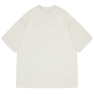 Men Super Heavyweight Blank T Shirt <b>Neutral</b> Oversized Cotton Short Sleeve Crew Neck Casual Plain Tee OEM - Product Image 1
