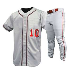 Uniforme de Béisbol de Color Sólido con Logotipo Personalizado, Kits Personalizados OEM, Camiseta y Pantalones Cortos Transpirables, Impresión de Alta Calidad 100% - Product Image 1