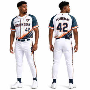Conjunto de Uniforme de Béisbol Personalizable para Fabricantes: Camiseta y Pantalones con Diseño Bordado en Tela Tackle Twill para Juego, Práctica y Temporada - Product Image 6