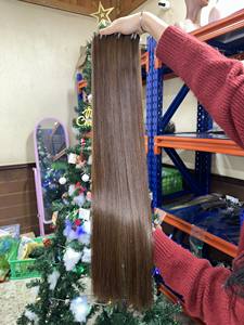 VENTE #4 faisceaux de cheveux humains bruns cheveux vierges vietnamiens 10A Grade os droit cheveux bruns tisse faisceaux - Product Image 4