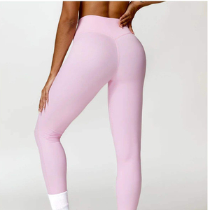 Cross Waist Yoga Pants Women <b>Flare</b> <b>Leggings</b> Bootcut Fitness Tights High Waist Gym Sportswear Custom Logo Activewear - Product Image 3