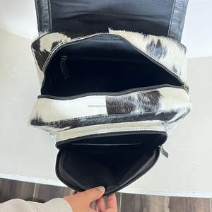 Sac à dos pour femme en cuir véritable style vintage 2026 avec rabat floral, grande capacité, sac de voyage - Product Image 6