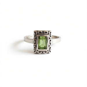 Dainty 2.4 Grams <b>Peridot</b> Fashion <b>Ring</b> - Product Image 2