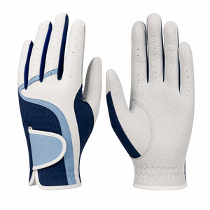 Guantes de Golf DARIB IMPEX Blancos de Cuero Genuino Transpirable con Relieve Antideslizantes Unisex Modelo Deportivo - Product Image 1