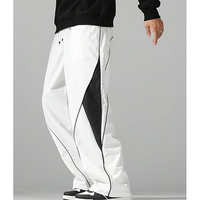 Pantalon cargo pour homme personnalisé, léger, en nylon respirant, taille élastique, coupe ample, style hip-hop, entraînement, couleur personnalisée, logo brodé