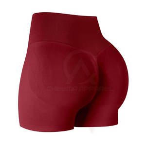 Shorts deportivos de alta elasticidad que absorben la humedad para mujer, para entrenamiento en el gimnasio, con tela ligera y suave. - Product Image 6
