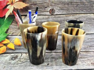 Verre à vin en corne fait à la main bol à vin en corne fabricants de décoration artisanale verre de fête médiévale en agate personnalisé - Product Image 2